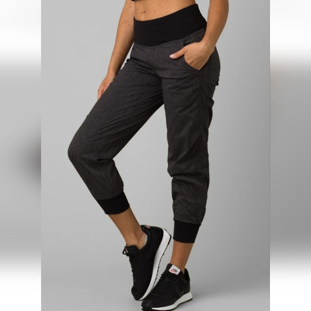 prAna Women's Summit Jogger Pant Gray Black Size M